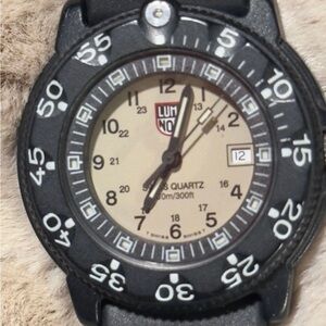 Luminox Men's Black and Tan Watch